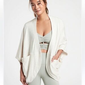 Athleta Cocoon Wrap Oatmeal Heather Size M